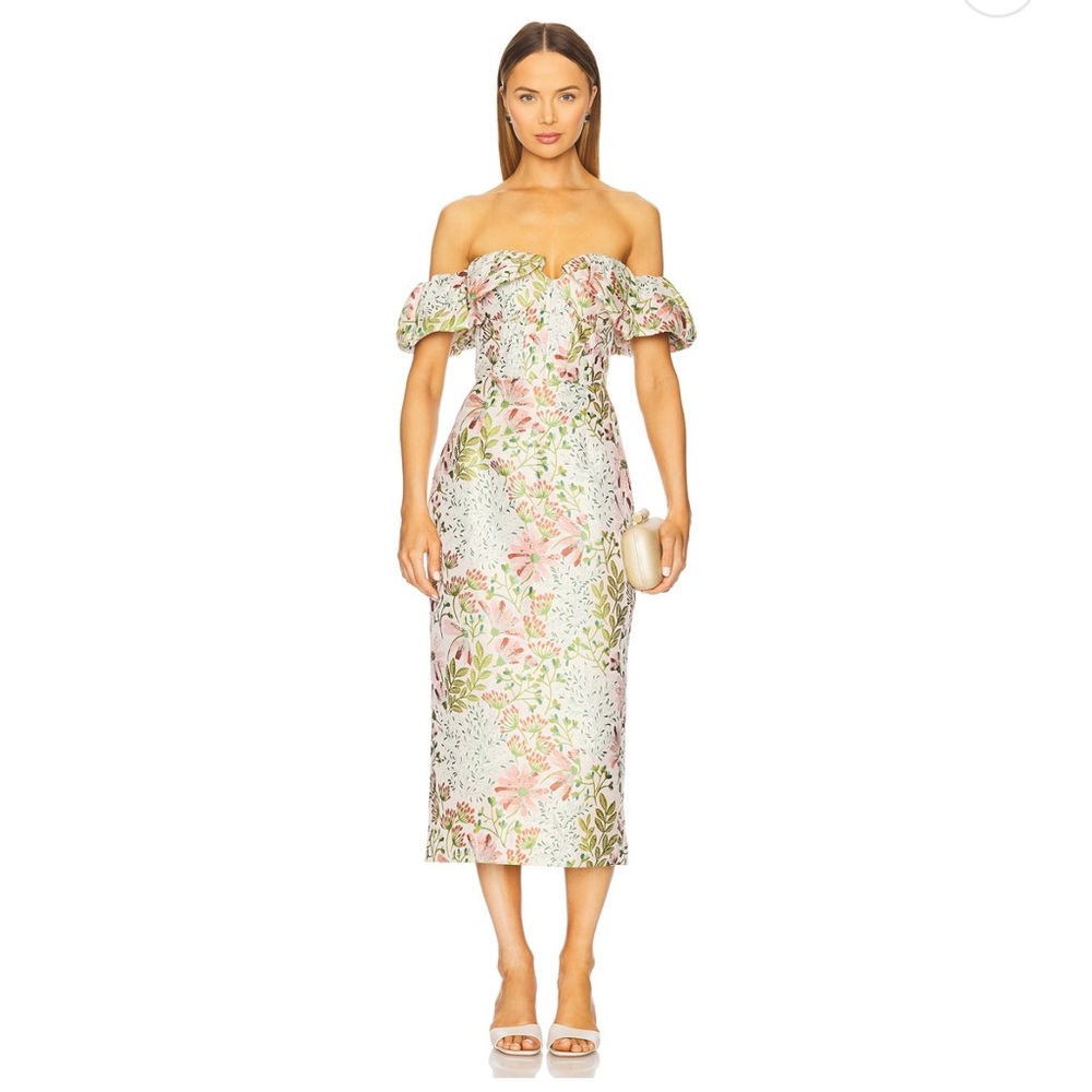 Elliatt Calaantha Multi-Color Floral Midi Dress